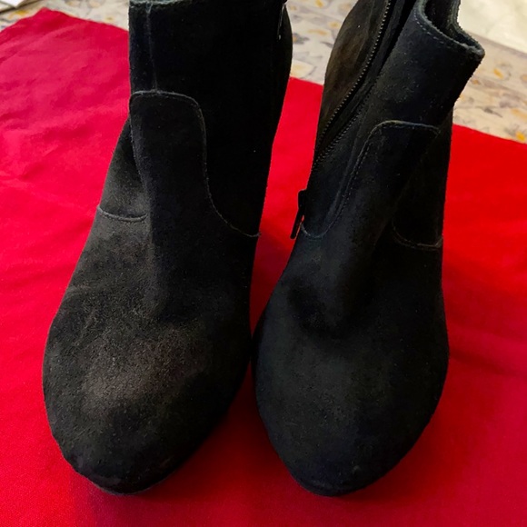 JESSICA SIMPSON Leather suede platform booties - Picture 3 of 10